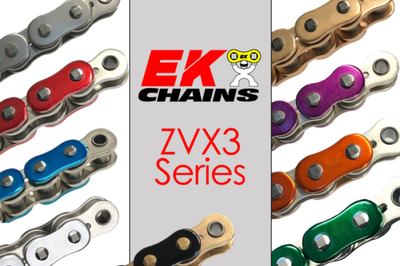 Vortex Racing EK 525 ZVX3 Rivet Master 120 Links- Metallic Purple - Drivetrain