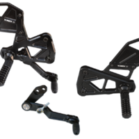 Vortex Racing Rearsets Replacement Rear- Black - Transport