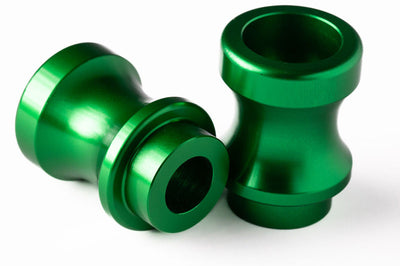 Vortex Racing Swingarm Spools 10mm- Green - Suspension