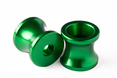 Vortex Racing Swingarm Spools 8mm- Green - Suspension