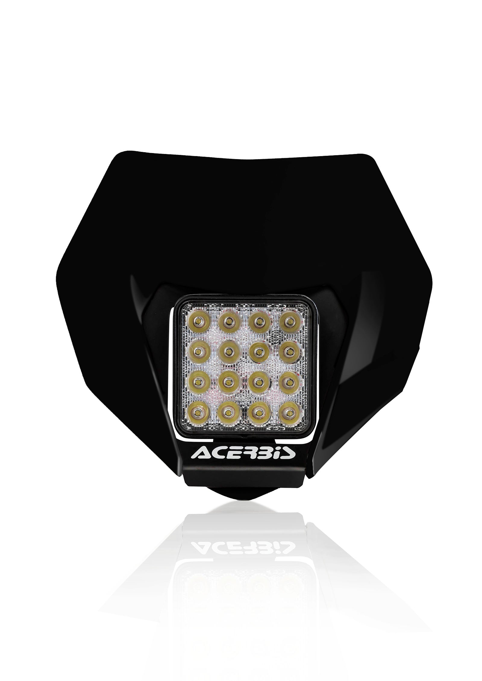 Acerbis Vsl Universal Headlight White - Black - Snowmobile Collection