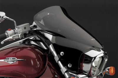 National Cycle Vstream+ Windscreen Tall Clear Yam - Dark Grey