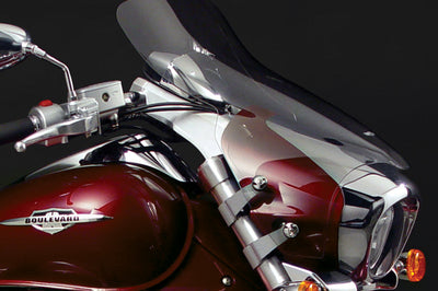 National Cycle Vstream+ Windscreen Tall Clear Yam - Light Grey