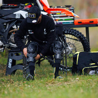 Evs Web Eclipse Knee Brace Black Pair Xl - Large