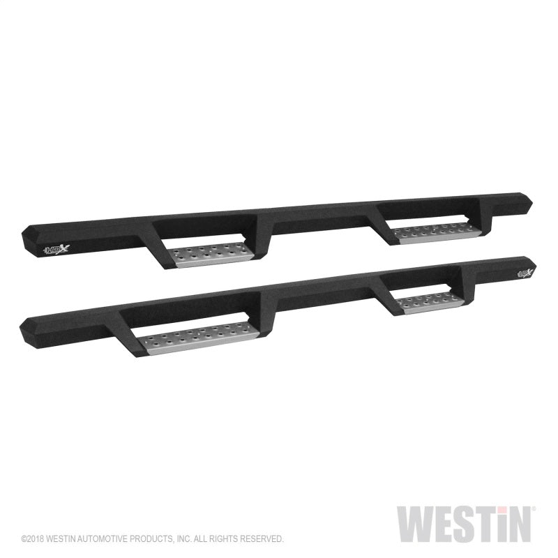 Westin 07-21 Toyota Tundra CrewMax HDX Stainless Drop Nerf Step Bars - Tex. Blk - & Running Boards