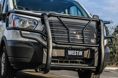 Westin 15-21 Ford Transit 150/250/350 HDX Grille Guard - Black - Bumpers Grilles & Guards