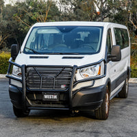 Westin 15-21 Ford Transit 150/250/350 HDX Grille Guard - Black - Bumpers Grilles & Guards
