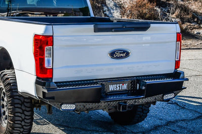 Westin 17-21 Ford F-250/350 HDX Bandit Rear Bumper - Black - Bumpers Grilles & Guards