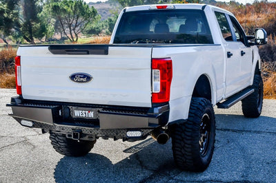 Westin 17-21 Ford F-250/350 HDX Bandit Rear Bumper - Black - Bumpers Grilles & Guards