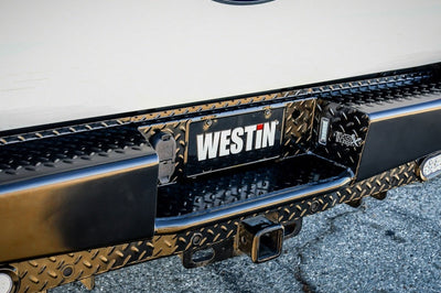Westin 17-21 Ford F-250/350 HDX Bandit Rear Bumper - Black - Bumpers Grilles & Guards