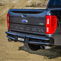 Westin 19-20 Ford Ranger Outlaw Rear Bumper - Textured Black - Bumpers Grilles & Guards