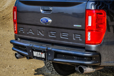 Westin 19-20 Ford Ranger Outlaw Rear Bumper - Textured Black - Bumpers Grilles & Guards