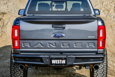 Westin 19-20 Ford Ranger Outlaw Rear Bumper - Textured Black - Bumpers Grilles & Guards