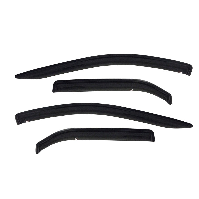 Westin 1999-2016 Ford Super Duty Ext Cab (All) Wade Slim Wind Deflector 4pc - Smoke - Deflectors