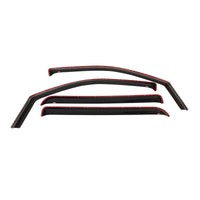 Westin 2001-2004 Ford/Lincoln F-150 SuperCrew Wade In-Channel Wind Deflector 4pc - Smoke - Deflectors
