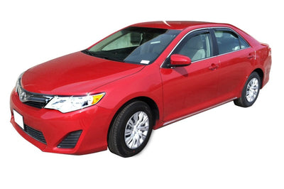 Westin 2012-2014 Toyota Camry Wade In-Channel Wind Deflector 4pc - Smoke - Deflectors