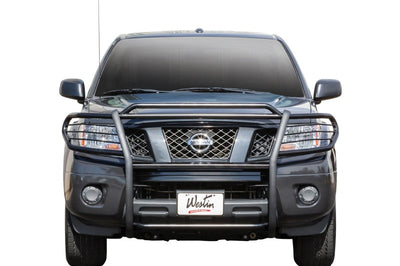 Westin 2012-2018 Nissan Frontier Sportsman Grille Guard - Black - Bumpers Grilles & Guards