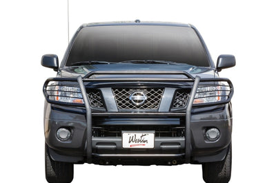 Westin 2012-2018 Nissan Frontier Sportsman Grille Guard - Black - Bumpers Grilles & Guards