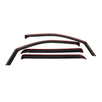 Westin 2014-2018 Chevy Silverado 1500 Crew Cab Wade In-Channel Wind Deflector 4pc - Smoke - Deflectors