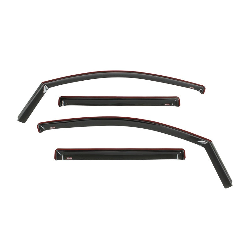 Westin 2016-2018 Nissan Titan XD/Titan Wade In-Channel Wind Deflector 4pc - Smoke - Deflectors