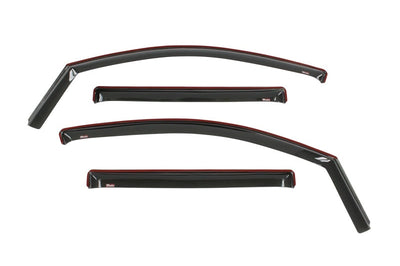 Westin 2016-2018 Nissan Titan XD/Titan Wade In-Channel Wind Deflector 4pc - Smoke - Deflectors