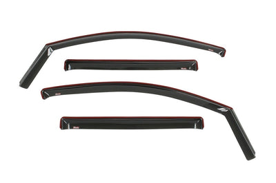 Westin 2016-2018 Nissan Titan XD/Titan Wade In-Channel Wind Deflector 4pc - Smoke - Deflectors