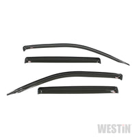 Westin 2017 Honda Ridgeline Wade Slim Wind Deflector 4pc - Smoke - Deflectors