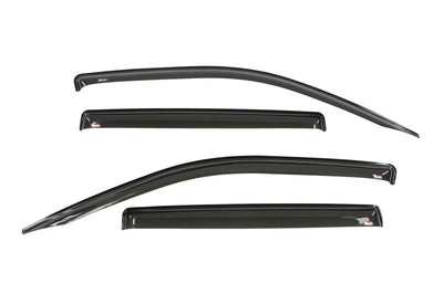 Westin 2017 Honda Ridgeline Wade Slim Wind Deflector 4pc - Smoke - Deflectors