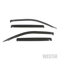 Westin 2017 Honda Ridgeline Wade Slim Wind Deflector 4pc - Smoke - Deflectors