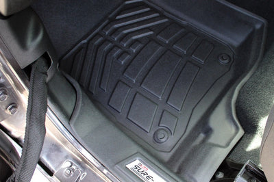 Westin 2018-2019 Jeep Wrangler JL Wade Sure Fit Floor Liners Front - Black - Mats