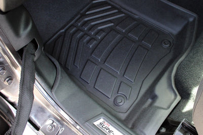 Westin 2018-2019 Jeep Wrangler JL Wade Sure Fit Floor Liners Front - Black - Mats