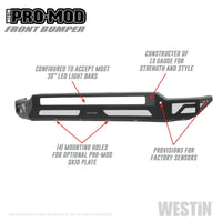 Westin 2020 Chevrolet Silverado 2500/3500 Pro-Mod Front Bumper - Bumpers Grilles & Guards