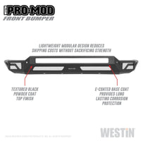 Westin 2020 Chevrolet Silverado 2500/3500 Pro-Mod Front Bumper - Bumpers Grilles & Guards