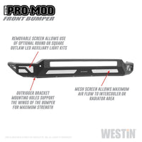 Westin 2020 Chevrolet Silverado 2500/3500 Pro-Mod Front Bumper - Bumpers Grilles & Guards