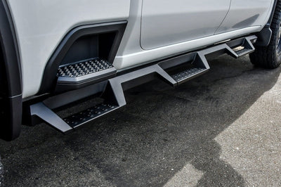 Westin 2020 Chevy Silverado 2500/3500 Crew Cab (6.5ft Bed) HDX W2W Nerf Step Bars - Textured Black - & Running Boards