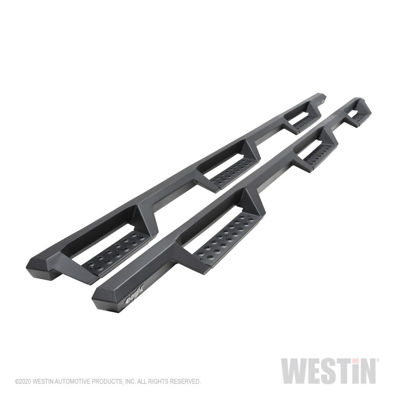 Westin 2020 Chevy Silverado 2500/3500 Crew Cab (6.5ft Bed) HDX W2W Nerf Step Bars - Textured Black - & Running Boards