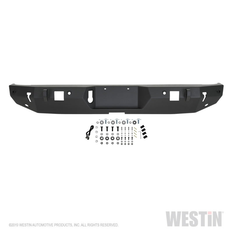 Westin 2020 Jeep Gladiator w/Sensors WJ2 Rear Bumper w/Sensor - Textured Black - Bumpers Grilles & Guards