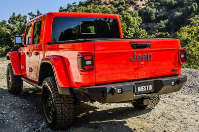Westin 2020 Jeep Gladiator WJ2 Rear Bumper - Textured Black - Bumpers Grilles & Guards