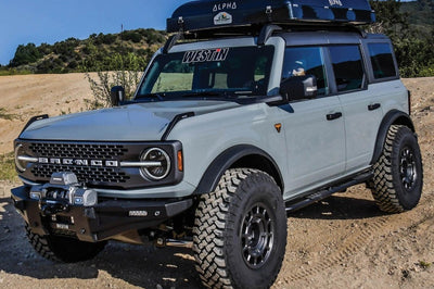 Westin 21-23 Ford Bronco 4dr (Excl. Sport) Rock Slider - Textured Black - Body Armor & Protection