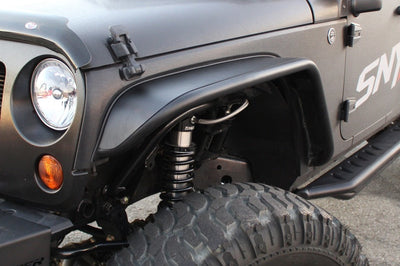 Westin Westin/Snyper 07-17 Jeep Wrangler Tube Fenders - Front - Textured Black - Exterior Styling