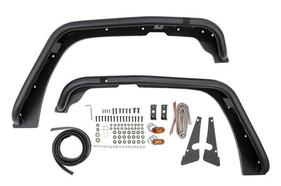 Westin Westin/Snyper 07-17 Jeep Wrangler Tube Fenders - Front - Textured Black - Exterior Styling