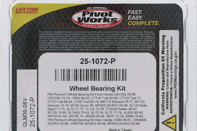Pivot Works Wheel Bearing Kit Premium - Offroad Collection