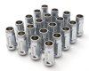Wheel Mate 12x1.25 48mm Muteki SR48 Satin Silver Open End Lug Nuts - and Tire Accessories