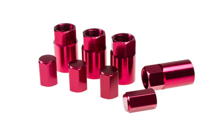 Wheel Mate Aluminum TPMS Valve Stem Cover - Red Anodize - and Tire Accessories