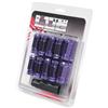 Wheel Mate Monster Locking Lug Nut Set of 4 - Purple 14x1.50 - and Tire Accessories