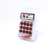 Wheel Mate Monster Lug Nut Caps - Red 14x1.50 - and Tire Accessories