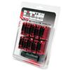 Wheel Mate Monster Open End Lug Nut Set of 20 - Red 14x1.50 - and Tire Accessories