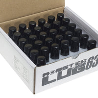 Wheel Mate Muteki HR38 Open End Lug Nuts 12x1.25 Black Chrome / Yellow Ring - and Tire Accessories