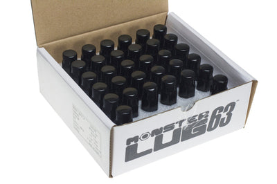 Wheel Mate Muteki HR38 Open End Lug Nuts 12x1.25 Black Chrome / Yellow Ring - and Tire Accessories