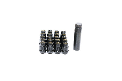 Wheel Mate Muteki HR38 Open End Lug Nuts 12x1.25 Black Chrome / Red Ring - and Tire Accessories